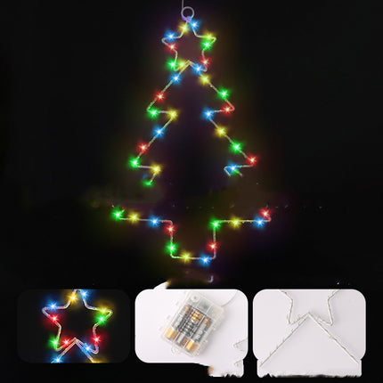 Christmas Tree Shaped LED Curtain Lights for Decorations