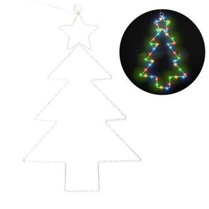 Christmas Tree Shaped LED Curtain Lights for Decorations