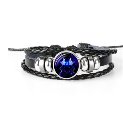 Zodiac Braided Bracelet For Men Women Kids