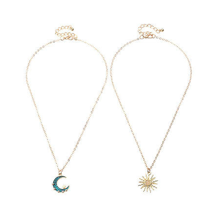 Sun Moon Necklace for Women