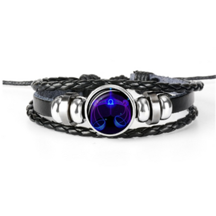 Zodiac Braided Bracelet For Men Women Kids