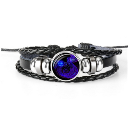 Zodiac Braided Bracelet For Men Women Kids