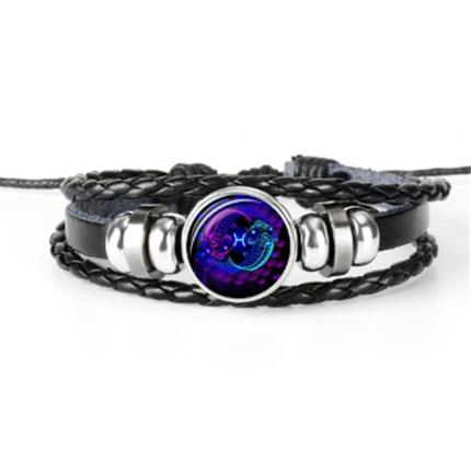 Zodiac Braided Bracelet For Men Women Kids