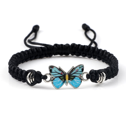 Butterfly Buckle Braided Bracelet