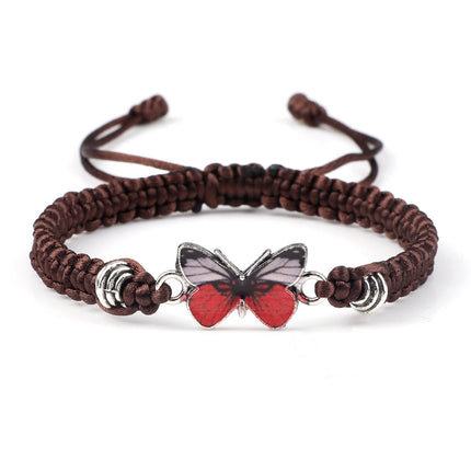 Butterfly Buckle Braided Bracelet