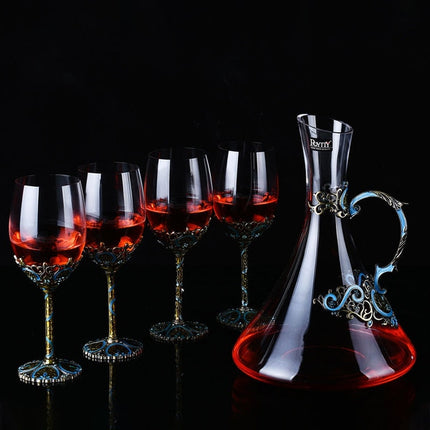 Wine glass decanter set gift