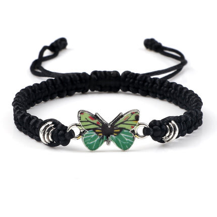 Butterfly Buckle Braided Bracelet