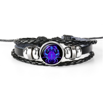 Zodiac Braided Bracelet For Men Women Kids