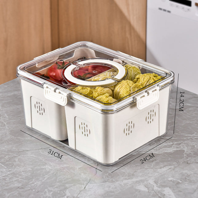 Thick Plastic Vegetable Storage & Drain Box