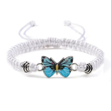 Butterfly Buckle Braided Bracelet