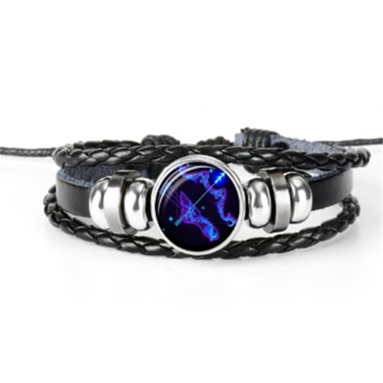 Zodiac Braided Bracelet For Men Women Kids