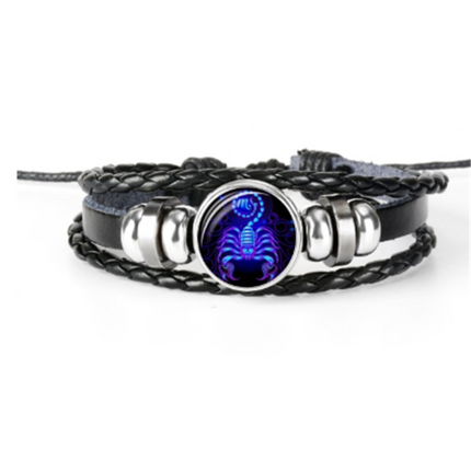 Zodiac Braided Bracelet For Men Women Kids