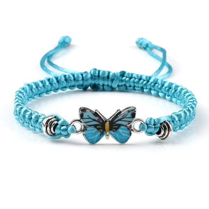 Butterfly Buckle Braided Bracelet