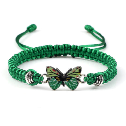 Butterfly Buckle Braided Bracelet