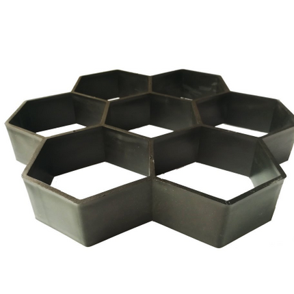 Ultralight diy garden paving mould hexagonal fancy mould