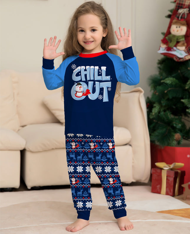 Christmas Snowflake Printed Matching Pajamas (Family Set)