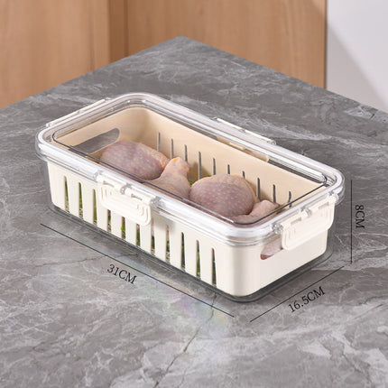 Thick Plastic Vegetable Storage & Drain Box