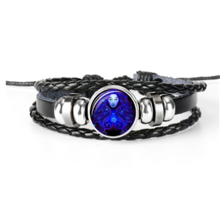 Zodiac Braided Bracelet For Men Women Kids