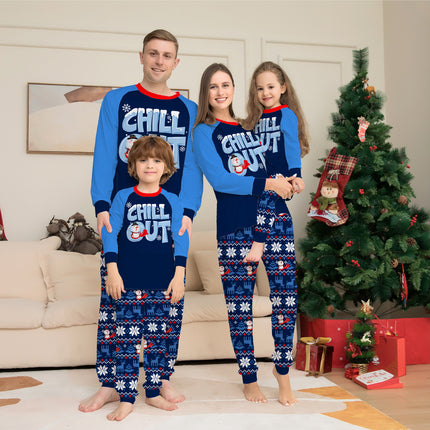 Christmas Snowflake Printed Matching Pajamas (Family Set)