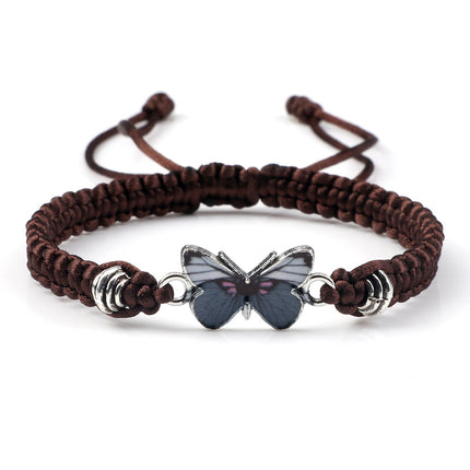 Butterfly Buckle Braided Bracelet