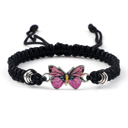 Butterfly Buckle Braided Bracelet