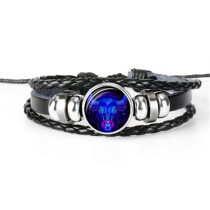 Zodiac Braided Bracelet For Men Women Kids