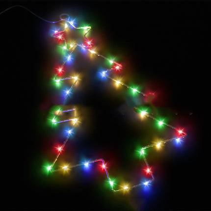 Christmas Tree Shaped LED Curtain Lights for Decorations