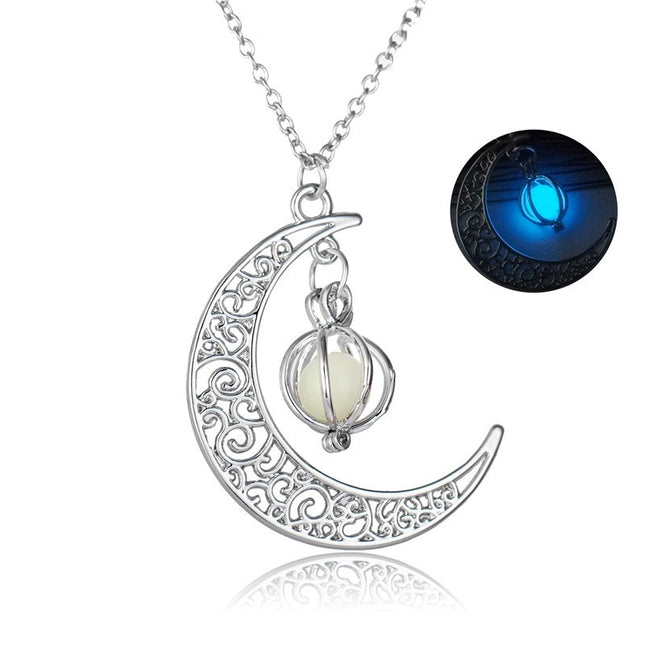 Glowing Moon Stone Healing Necklace for Women