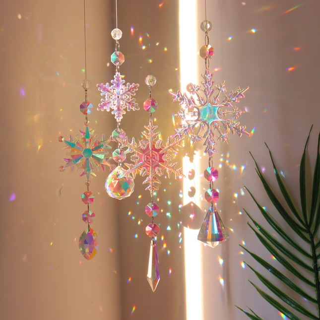 Christmas Colorful Snowflake Pendant (for Window & Tree Decoration)