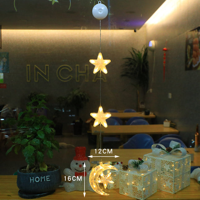 Christmas 3pcs LED Light Star, Tree Hanging Lamp