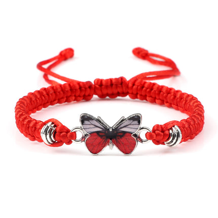 Butterfly Buckle Braided Bracelet