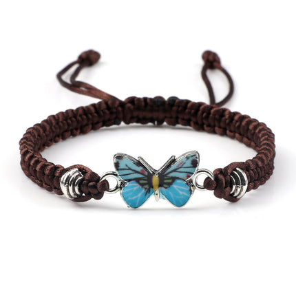 Butterfly Buckle Braided Bracelet