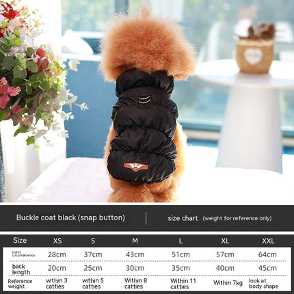 Warm Pet Vest With Buckle