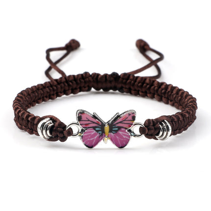 Butterfly Buckle Braided Bracelet