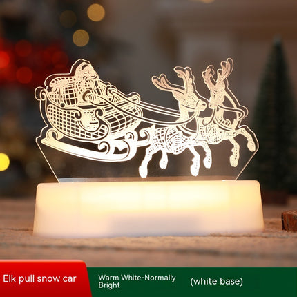 Christmas Decoration 3D Lamp Acrylic LED Night Lights