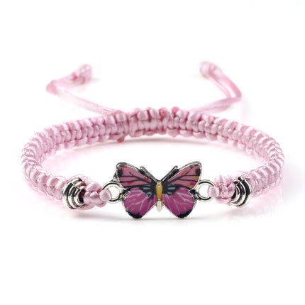 Butterfly Buckle Braided Bracelet