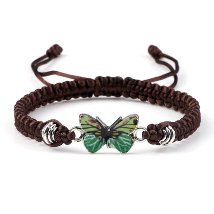 Butterfly Buckle Braided Bracelet