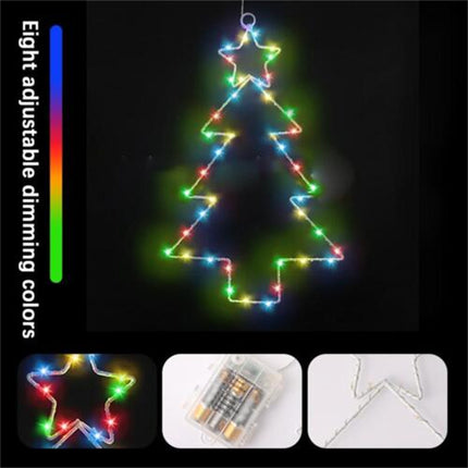 Christmas Tree Shaped LED Curtain Lights for Decorations