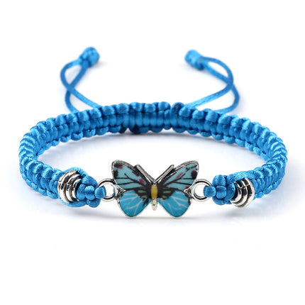 Butterfly Buckle Braided Bracelet